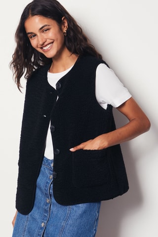 Veste sans manches Essentiel - Noir