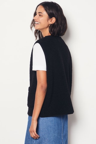 Veste sans manches Essentiel - Noir