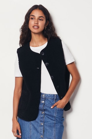 Veste sans manches Essentiel - Noir