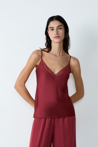 Top de pyjama Cabo blue - Bordeaux