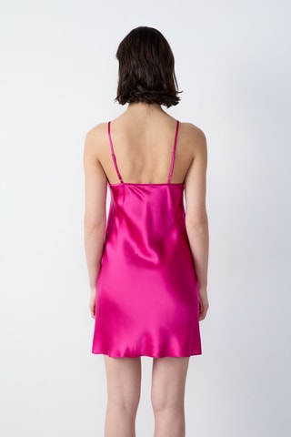 Nuisette en soie - Fuchsia