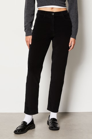 Pantalon en velours Essentiel - Noir