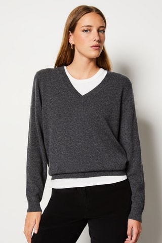 Pantalon en velours Essentiel - Noir