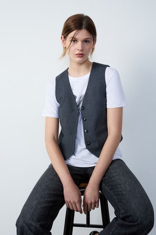 Gilet de costume Essentiel - Gris foncé