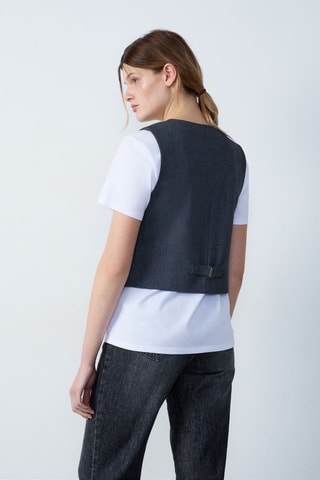 Gilet de costume Essentiel - Gris foncé