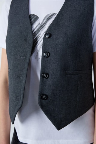 Gilet de costume Essentiel - Gris foncé