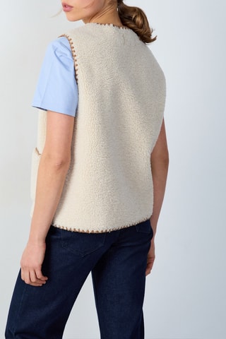 Gilet sans manches Rdv Au Studio - Ecru