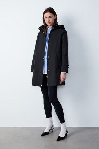 Parka à capuche Essentiel - Noir