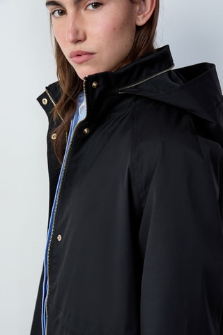 Parka à capuche Essentiel - Noir