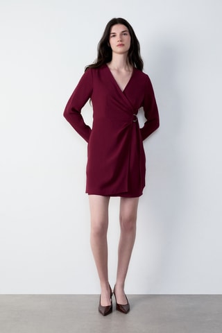 Robe droite Abstract Poetry - Bordeaux