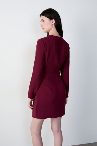 Robe droite Abstract Poetry - Bordeaux