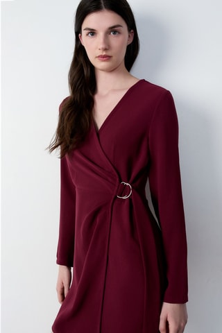 Robe droite Abstract Poetry - Bordeaux