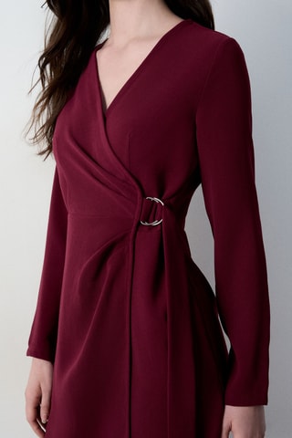 Robe droite Abstract Poetry - Bordeaux