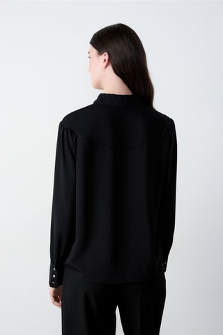 Chemisier Abstract Poetry - Noir