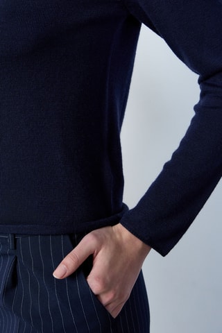 Pull en laine RDV Au Studio - Bleu marine