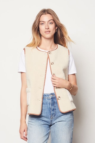 Veste sans manches Galerie Montpensier - Beige