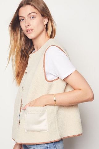 Veste sans manches Galerie Montpensier - Beige
