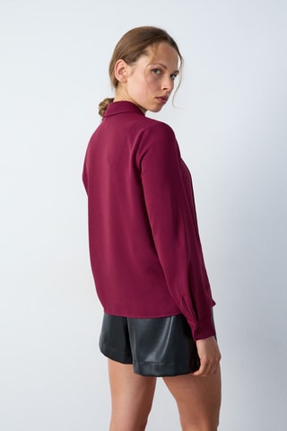 Camisa Abstract Poetry - Bordô