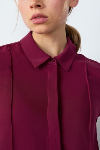 Camisa Abstract Poetry - Bordô