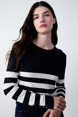 Pull Essentiel - Noir et blanc