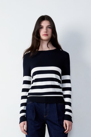 Pull Essentiel - Noir et blanc