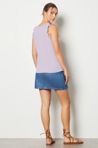 T-shirt sans manches In Full Bloom - Violet