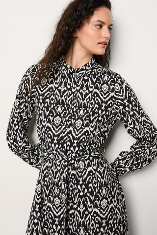 Robe chemise Essentiel - Noir et blanc