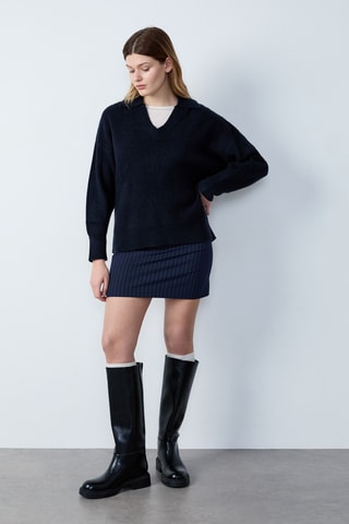 Pull RDV Au Studio - Bleu nuit