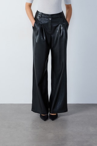 Pantalon taille haute Abstract Poetry - Noir