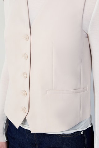 Gilet sans manches Essentiel - Beige
