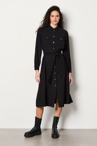 Robe chemise Rdv Au Studio - Noir