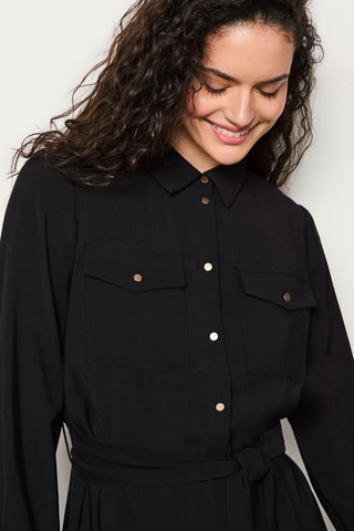 Robe chemise Rdv Au Studio - Noir