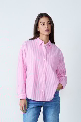 Chemisier Capsule Rayure - Rose