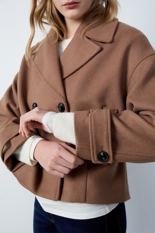 Veste en laine Essentiel - Marron