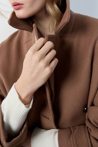 Veste en laine Essentiel - Marron