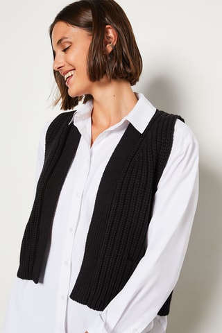 Gilet sans manches Essentiel - Noir
