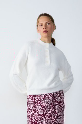 Pull Abstract Poetry - Blanc