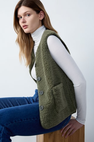 Veste sans manches Essentiel - Kaki