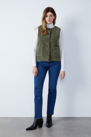 Veste sans manches Essentiel - Kaki