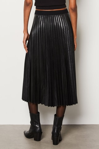 Jupe plissée Abstract Poetry- Noir