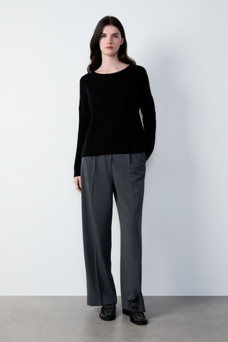 Gilet en laine et alpaga Essentiel - Noir