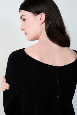 Gilet en laine et alpaga Essentiel - Noir