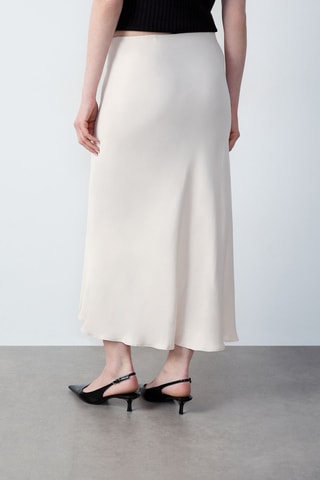 Jupe midi Essentiel - Ecru