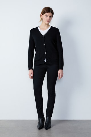 Gilet en laine Essentiel - Noir