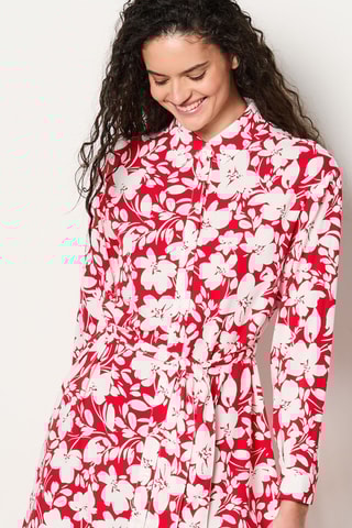 Robe chemise Essentiel - Rouge