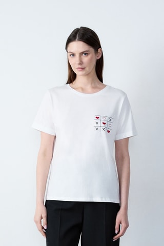 T-shirt Boulevard Beaumarchais - Blanc