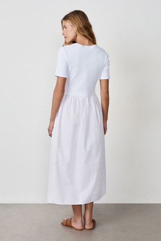 Robe trompe-l’œil Timeless Summer - Blanc