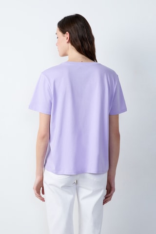 T-shirt Marche Aux Fleurs - Mauve