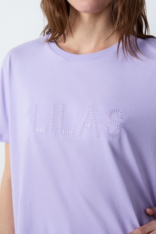 T-shirt Marche Aux Fleurs - Mauve