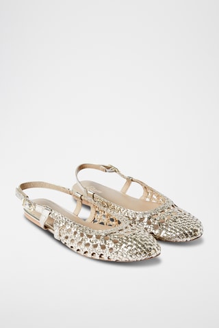 Ballerines en cuir de chèvre On The Guest Liste - Doré